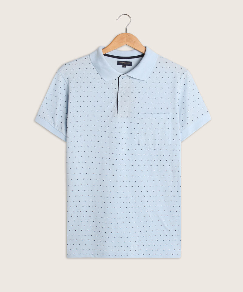 Polo Corte Slim Fit Blanco